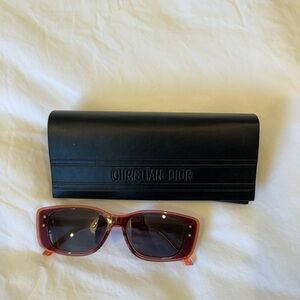 Dior Orange Sunglasses with Black Case
